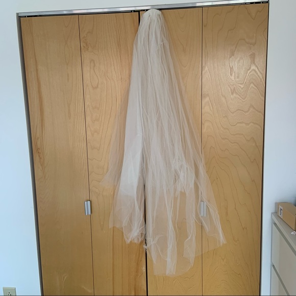 2-later TULLE Walking Veil - Picture 5 of 7